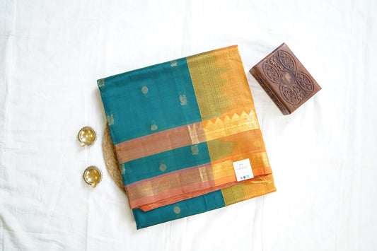 10 Yards  Kanchi Handloom Silk Cotton Saree PC14520