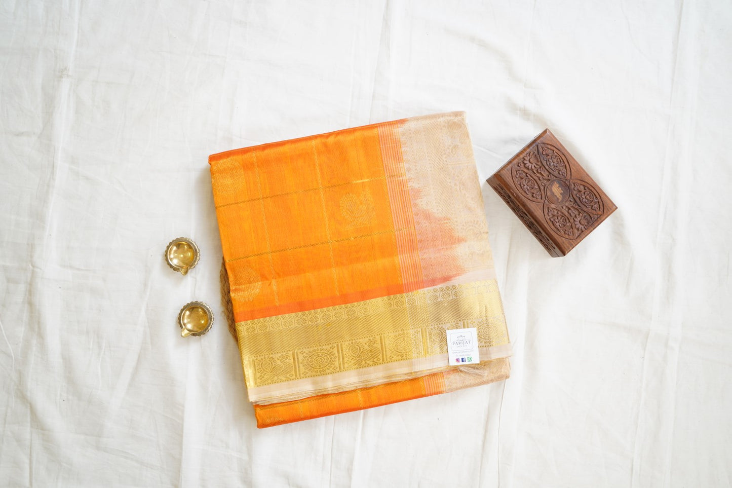 10 Yards Kanchi Handloom Silk Cotton Saree PC14521