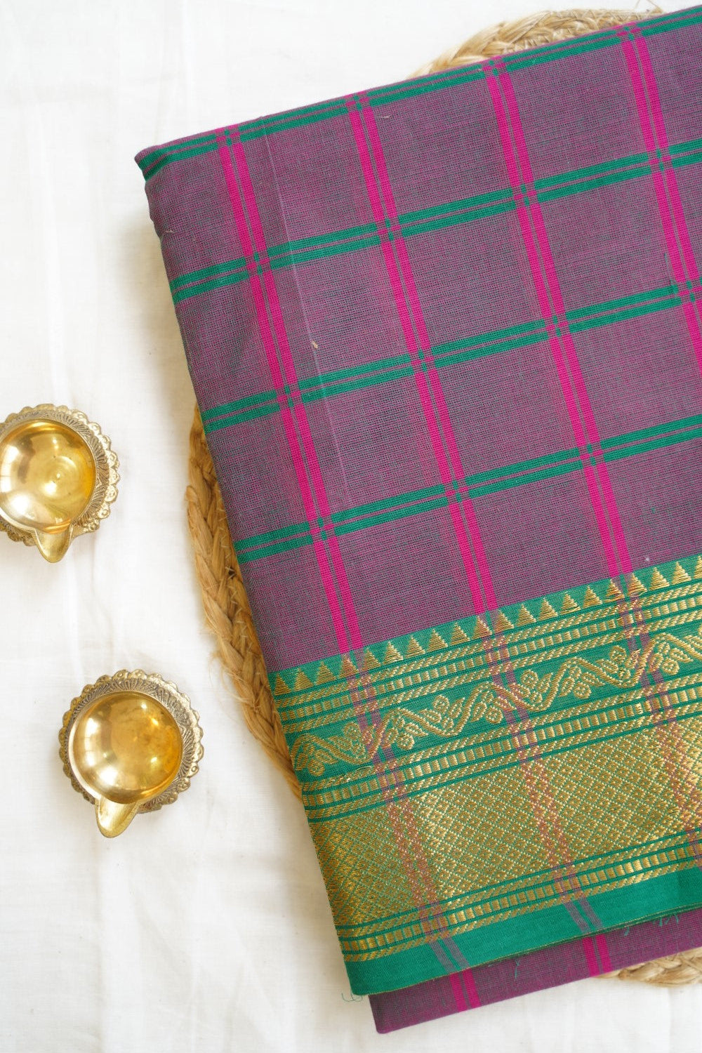 Chettinadu handloom Cotton Saree PC14293