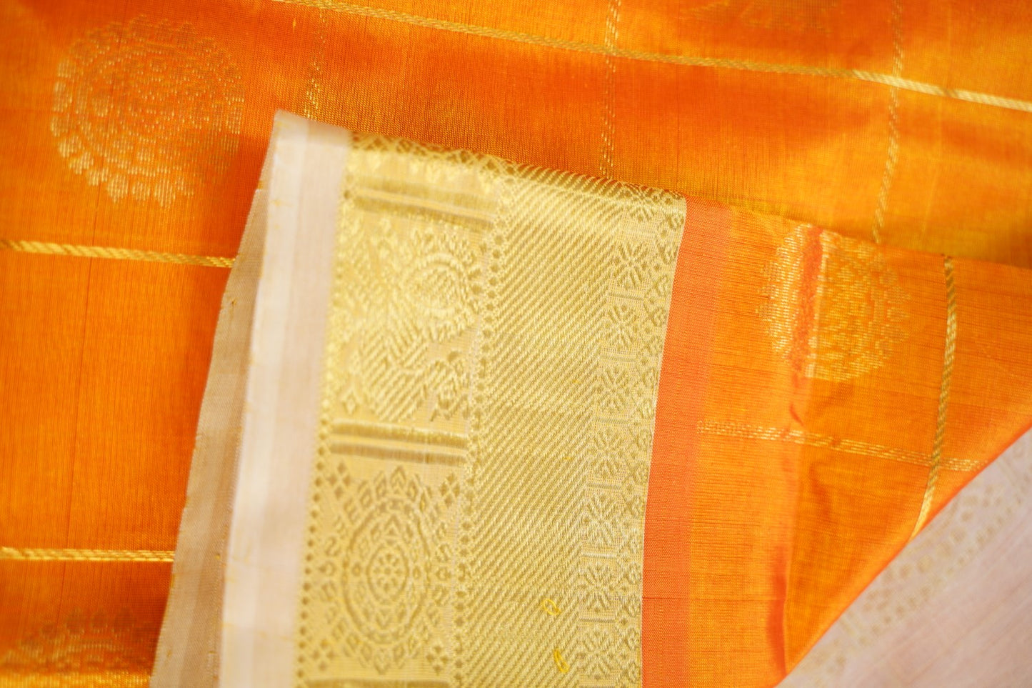 10 Yards Kanchi Handloom Silk Cotton Saree PC14521
