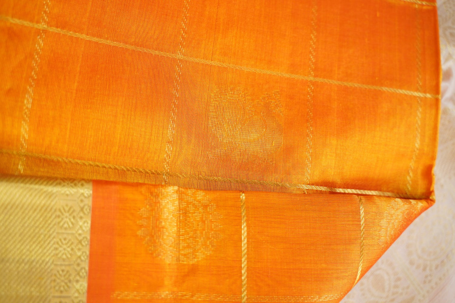 10 Yards Kanchi Handloom Silk Cotton Saree PC14521