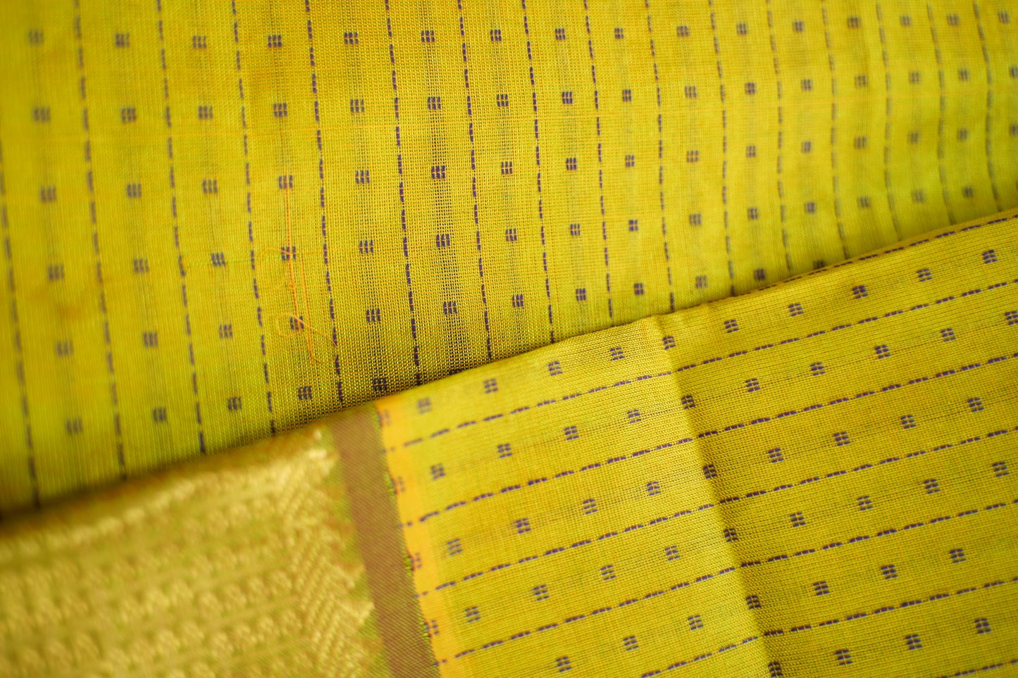 10 Yards Kanchi Handloom Silk Cotton Saree PC14523