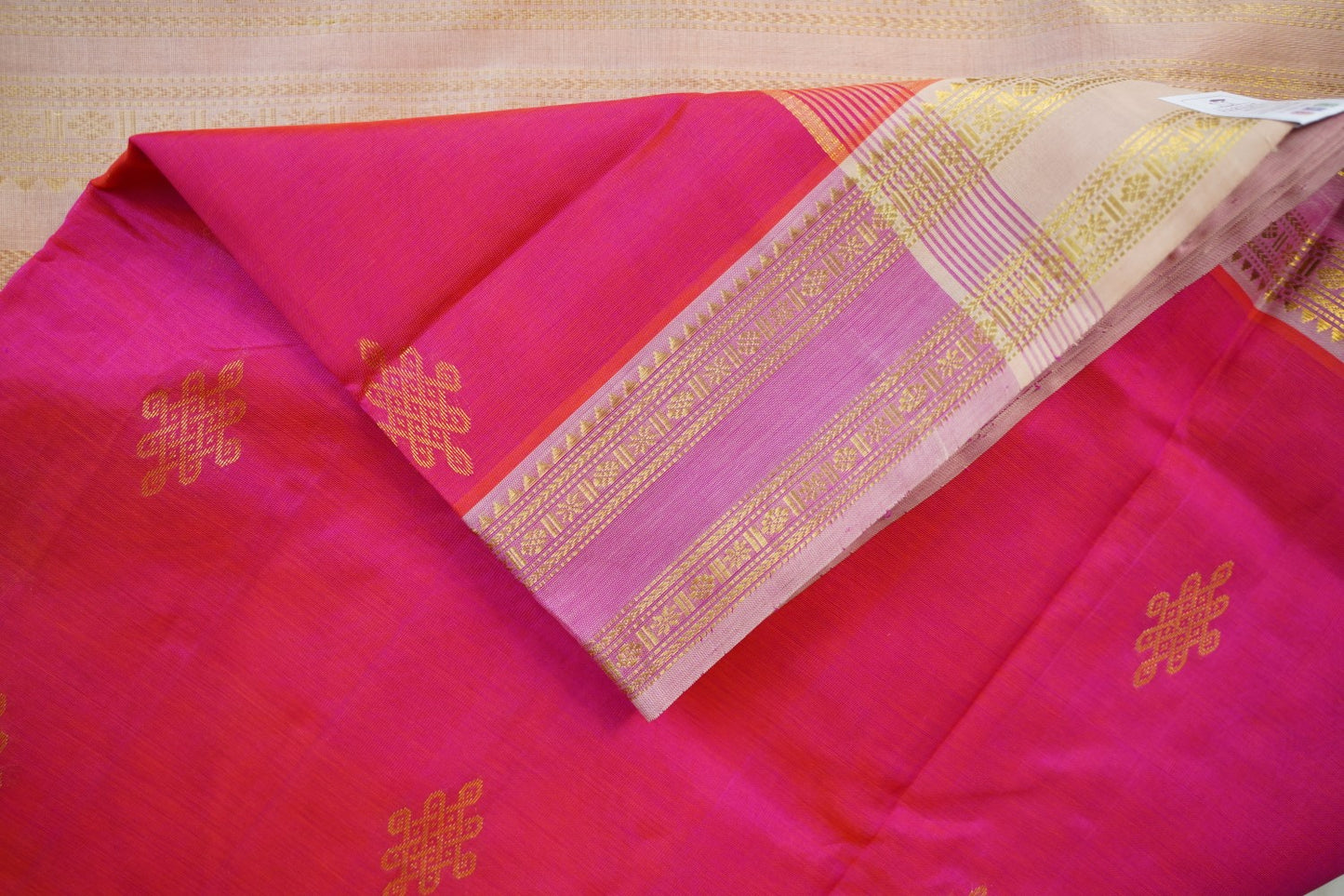 10 Yards Kanchi Handloom Silk Cotton Saree PC14524