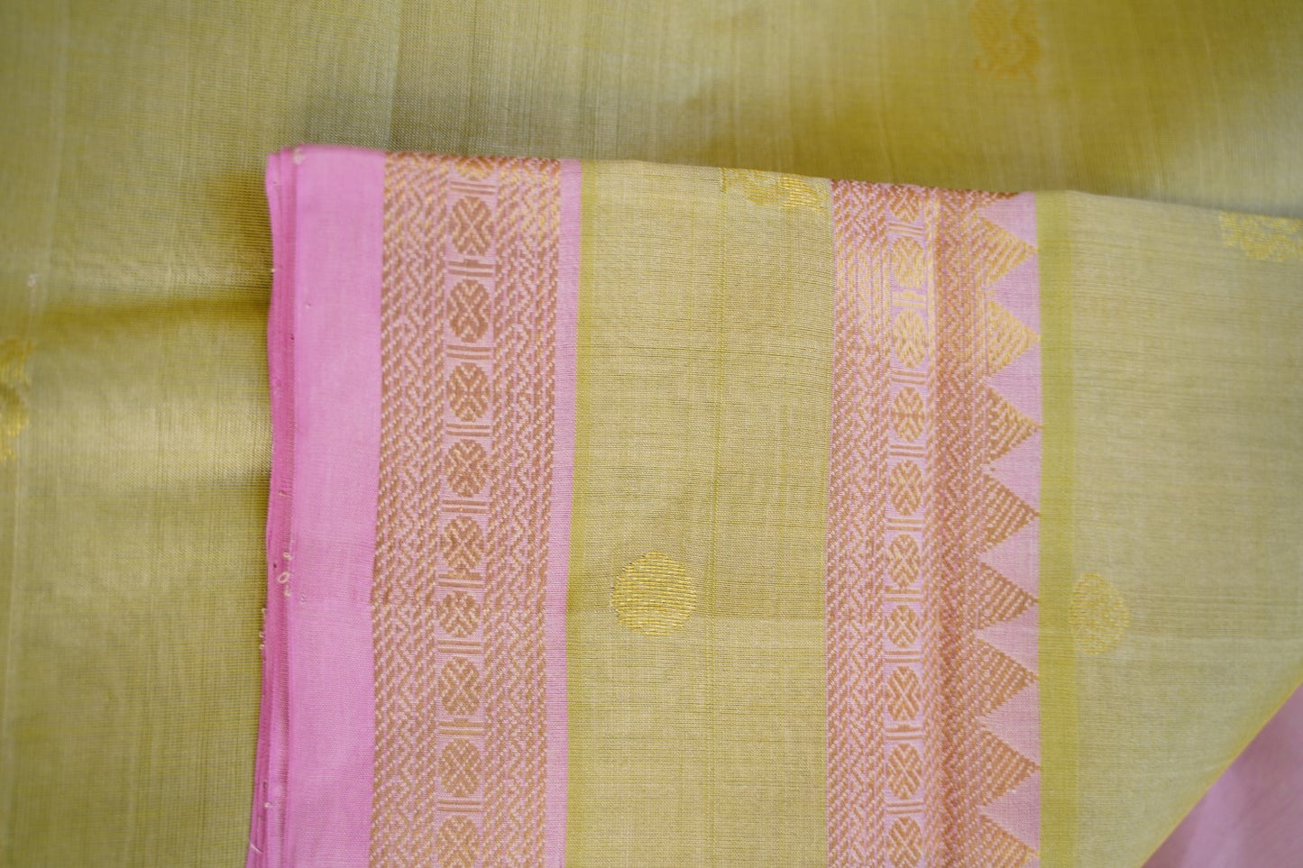 10 Yards Kanchi Handloom Silk Cotton Saree PC14511