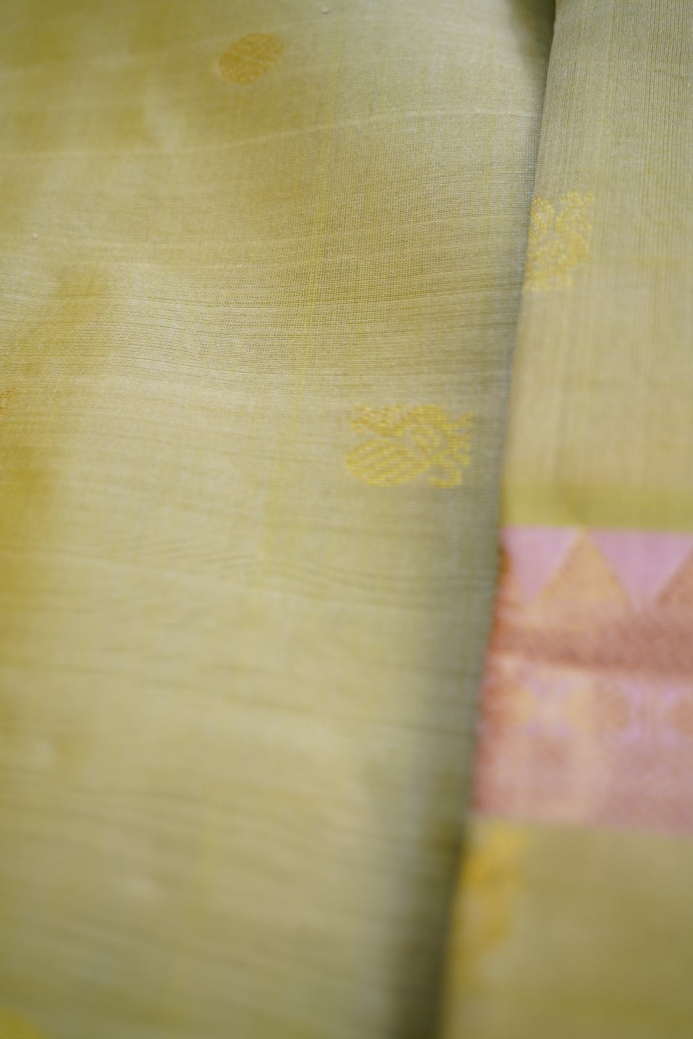 10 Yards Kanchi Handloom Silk Cotton Saree PC14511
