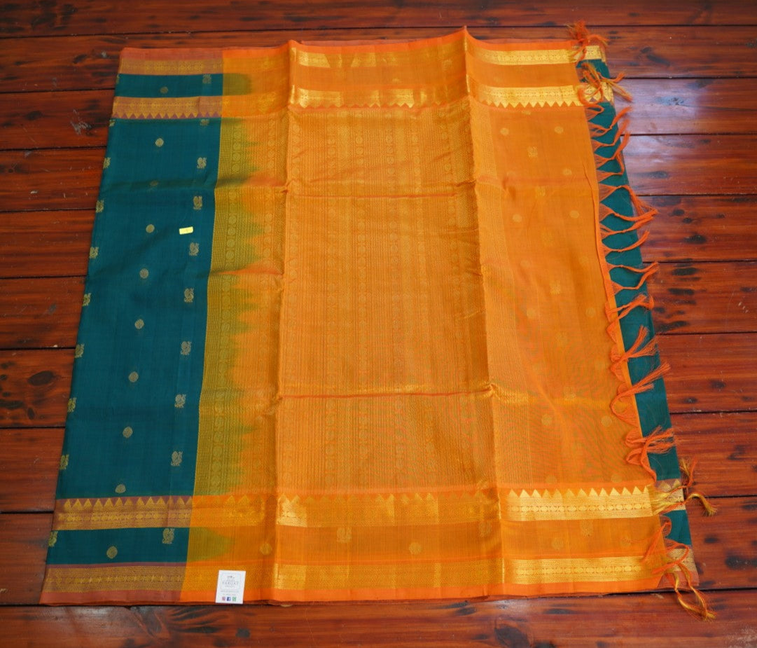 10 Yards Kanchi Handloom Silk Cotton Saree PC14520