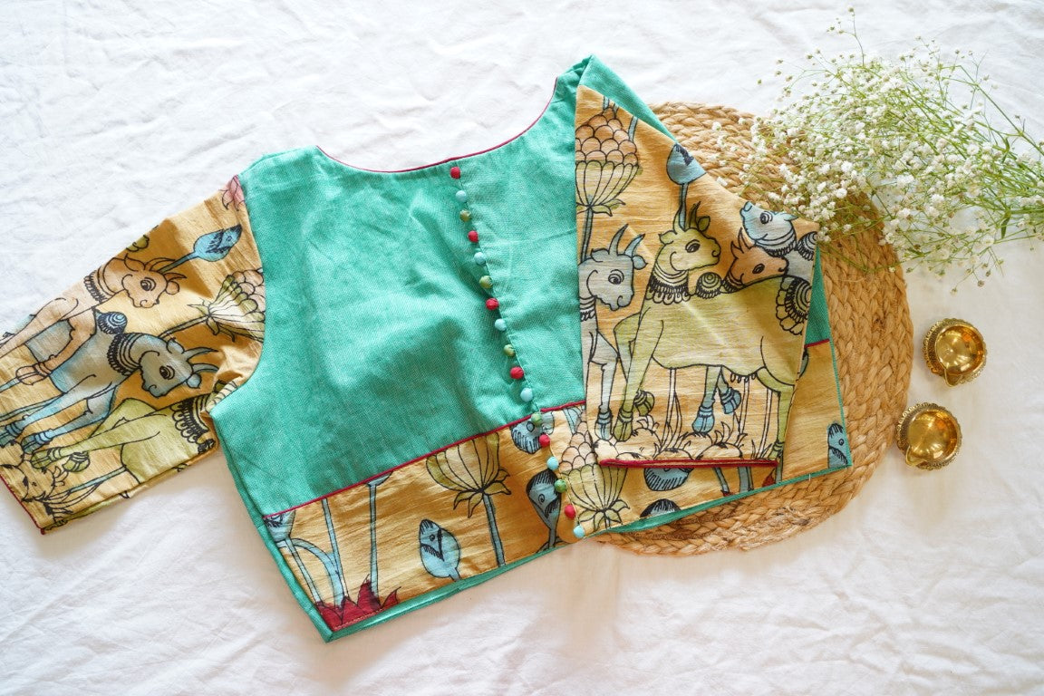 Readymade handloom cotton Blouse RM6612