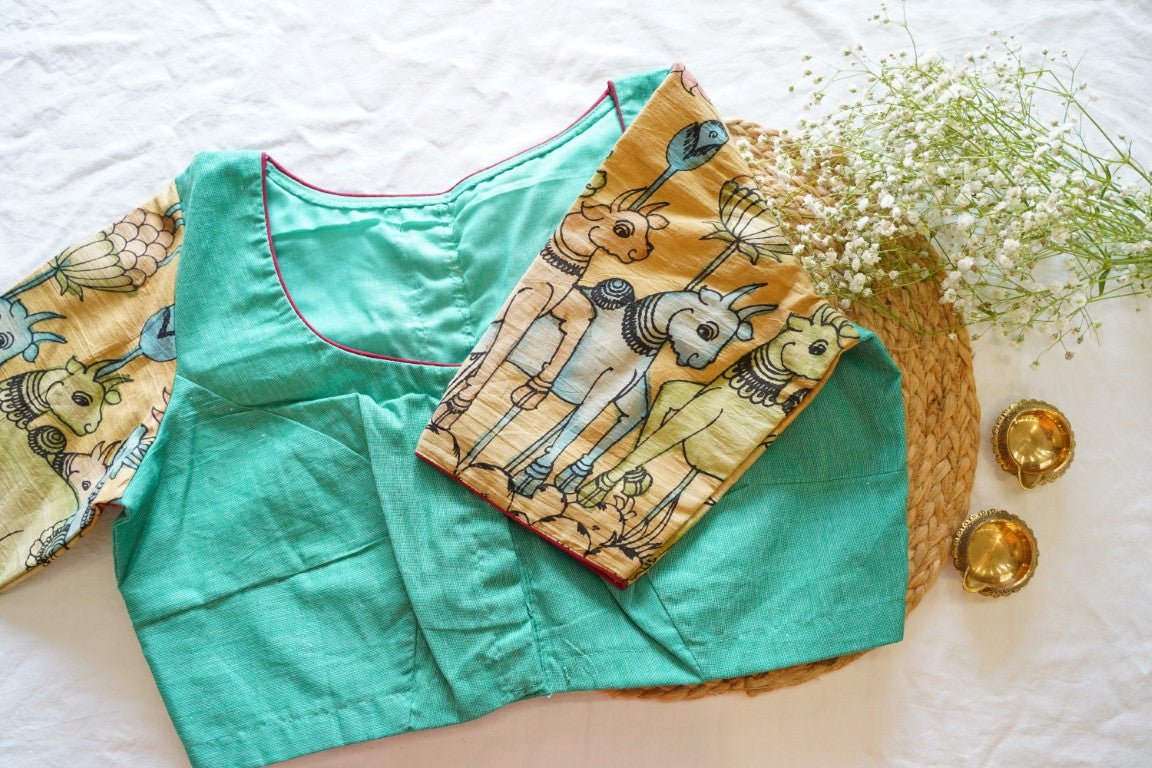 Readymade handloom cotton Blouse RM6612
