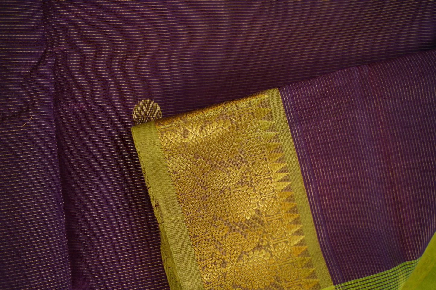 10 Yards Kanchi Handloom Silk Cotton Saree PC14516
