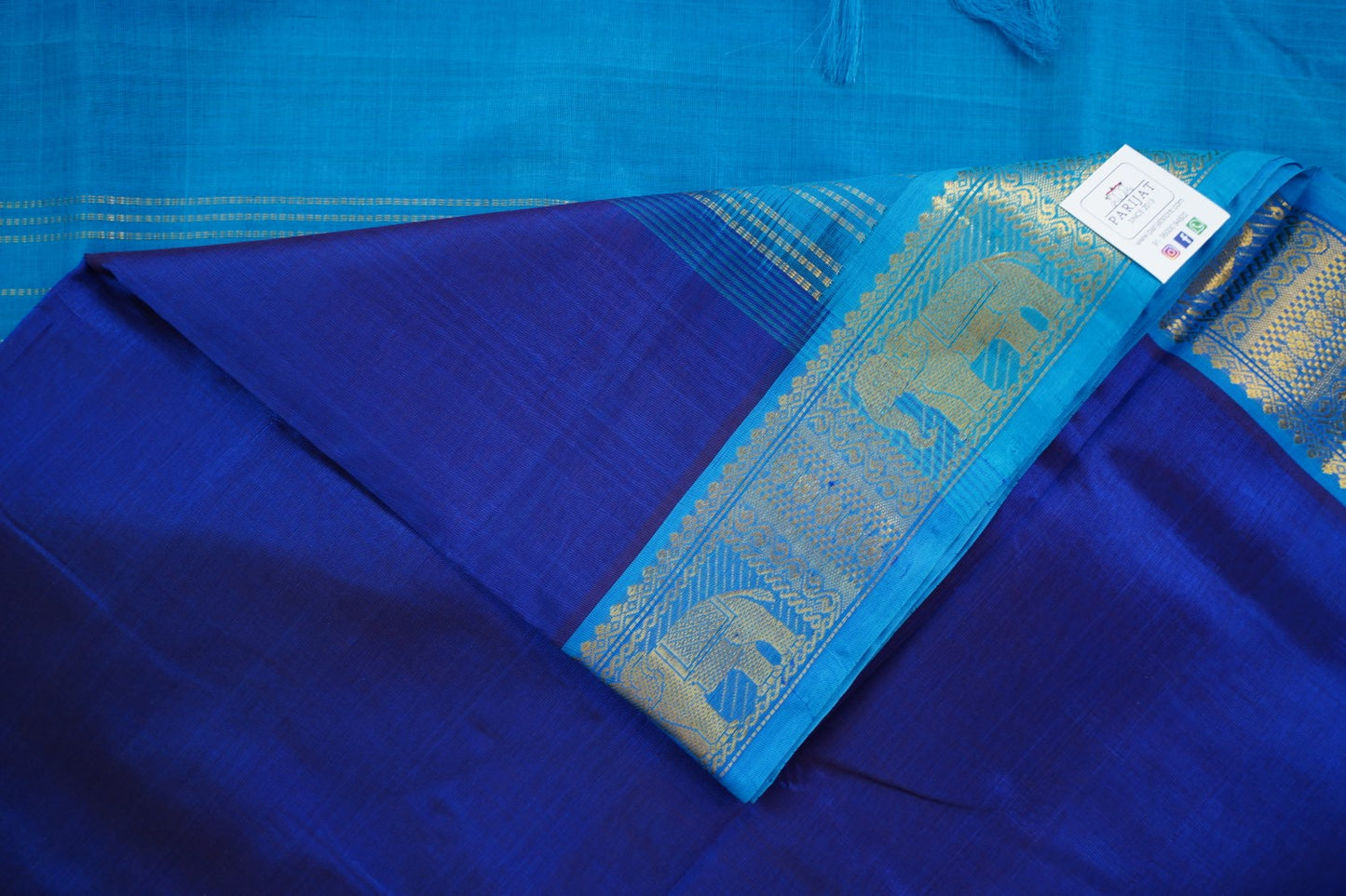 10 Yards Kanchi Handloom Silk Cotton Saree PC14513