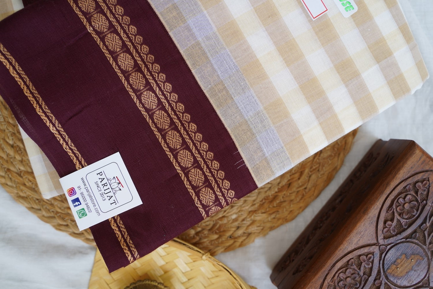 Chettinad handloom Cotton Saree PC16203
