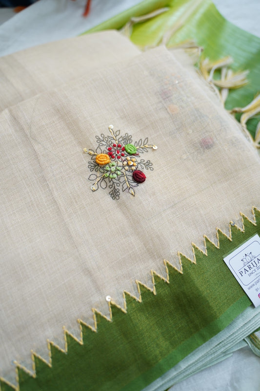 Linen Cotton Saree PC18198
