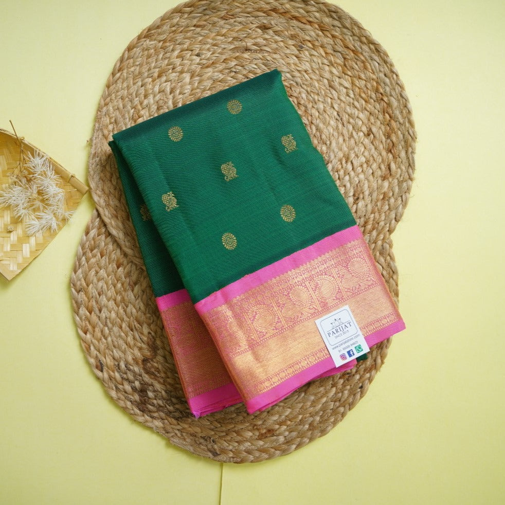 Green Pure Kanchi Silk Saree PC11283
