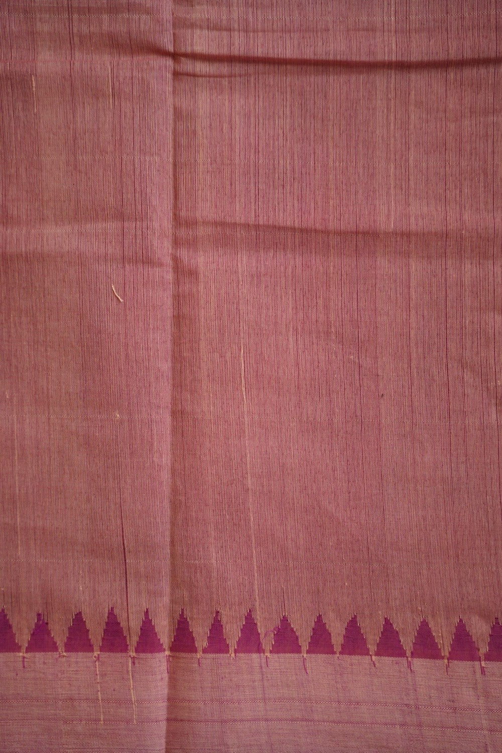 Onion Pink Ponduru handloom Cotton Saree PC10803
