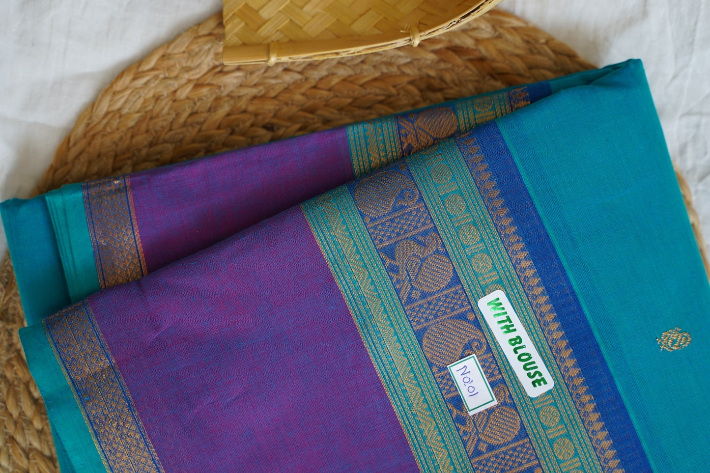 Chettinad handloom Cotton Saree PC16258