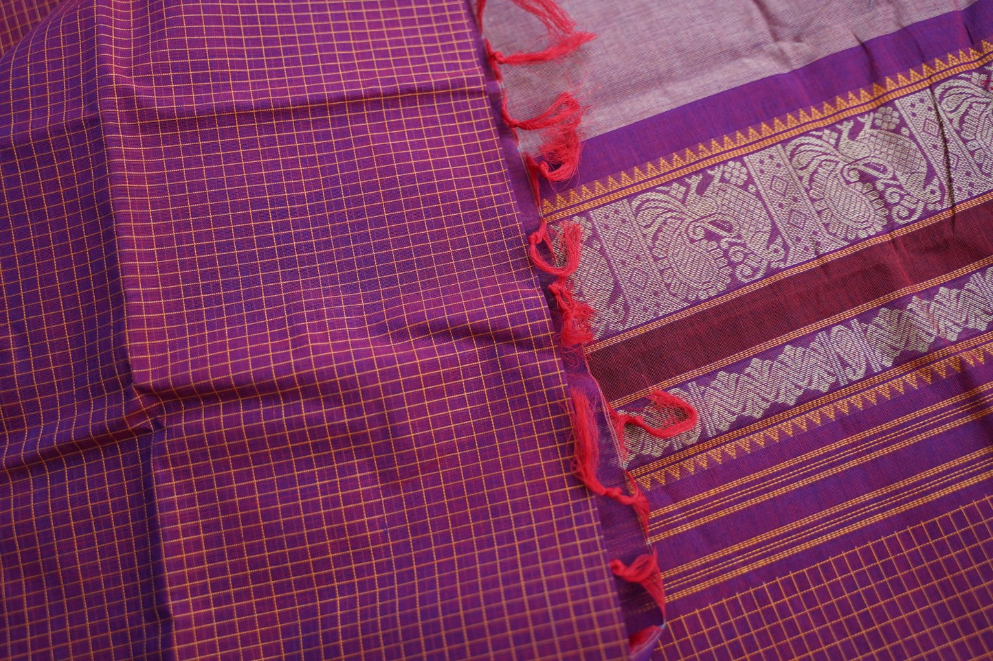 Kanchi handloom Cotton Saree PC17388
