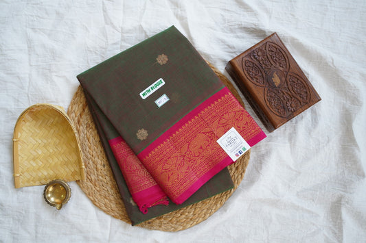 Chettinad handloom Cotton Saree PC16215