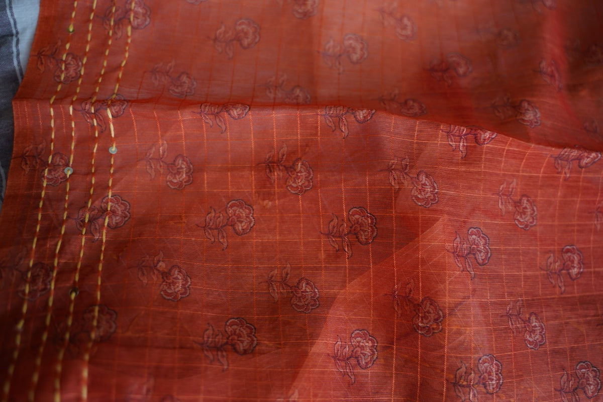 Linen Cotton Saree PC18240