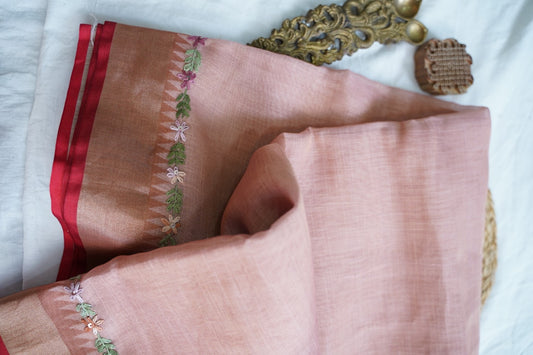Linen Cotton Saree PC18242
