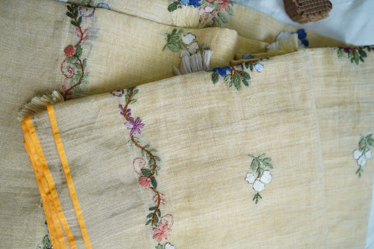 Linen Cotton Saree PC18245
