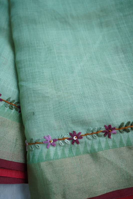 Linen Cotton Saree PC18244