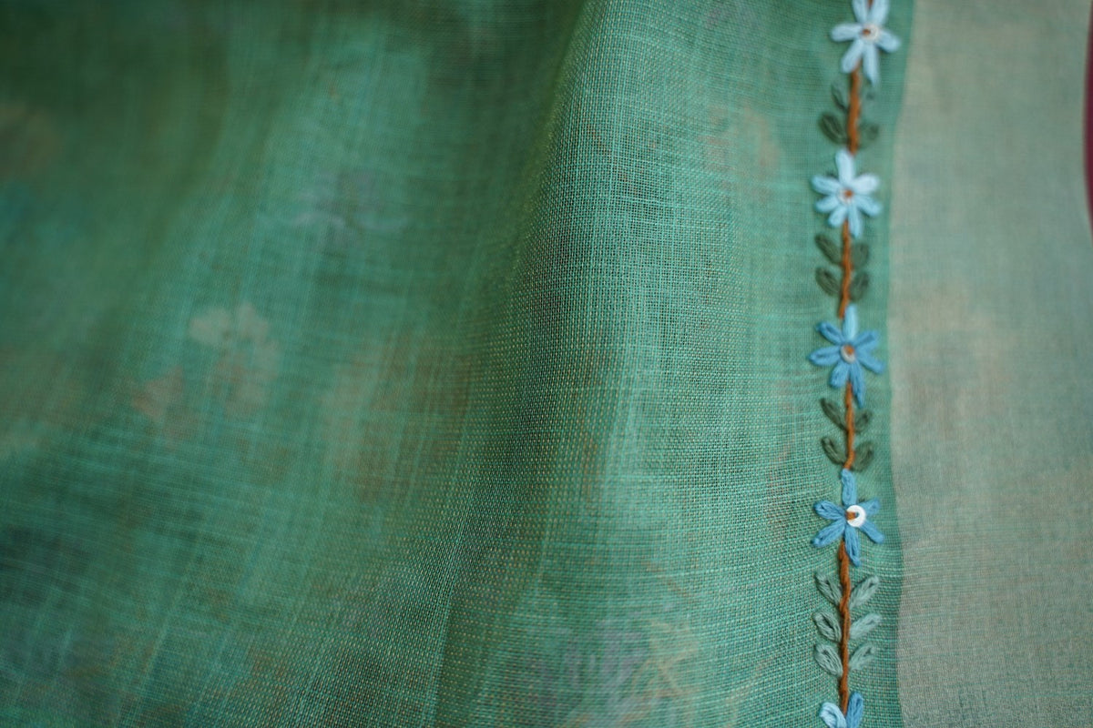 Linen Cotton Saree PC18244