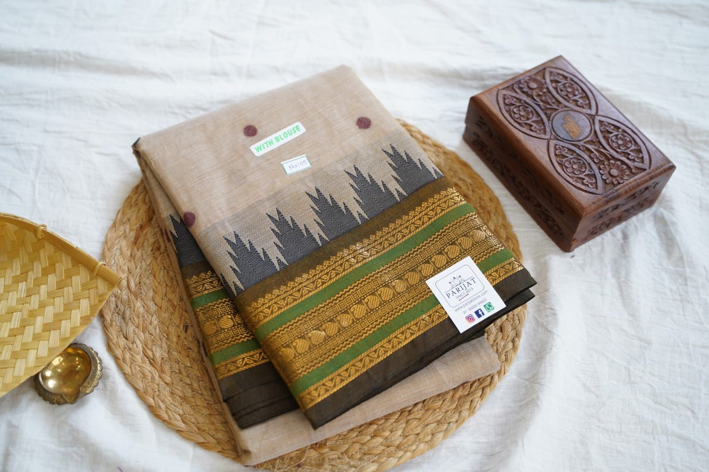 Chettinad handloom Cotton Saree PC16212