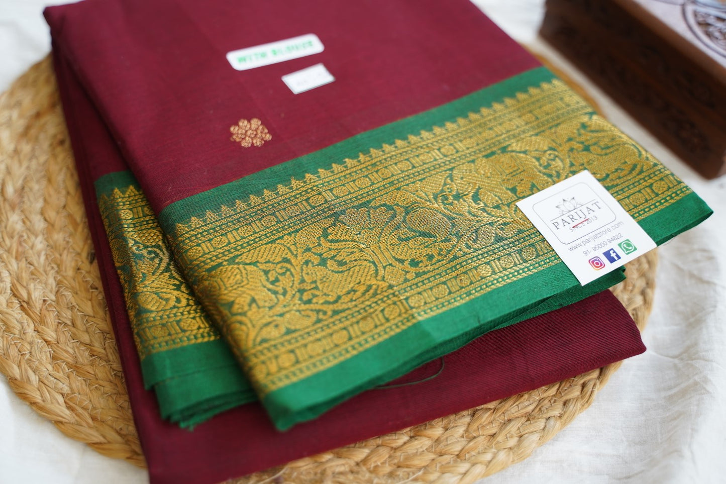 Chettinad handloom Cotton Saree PC16250