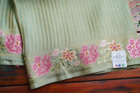 semi tussar saree PC18317