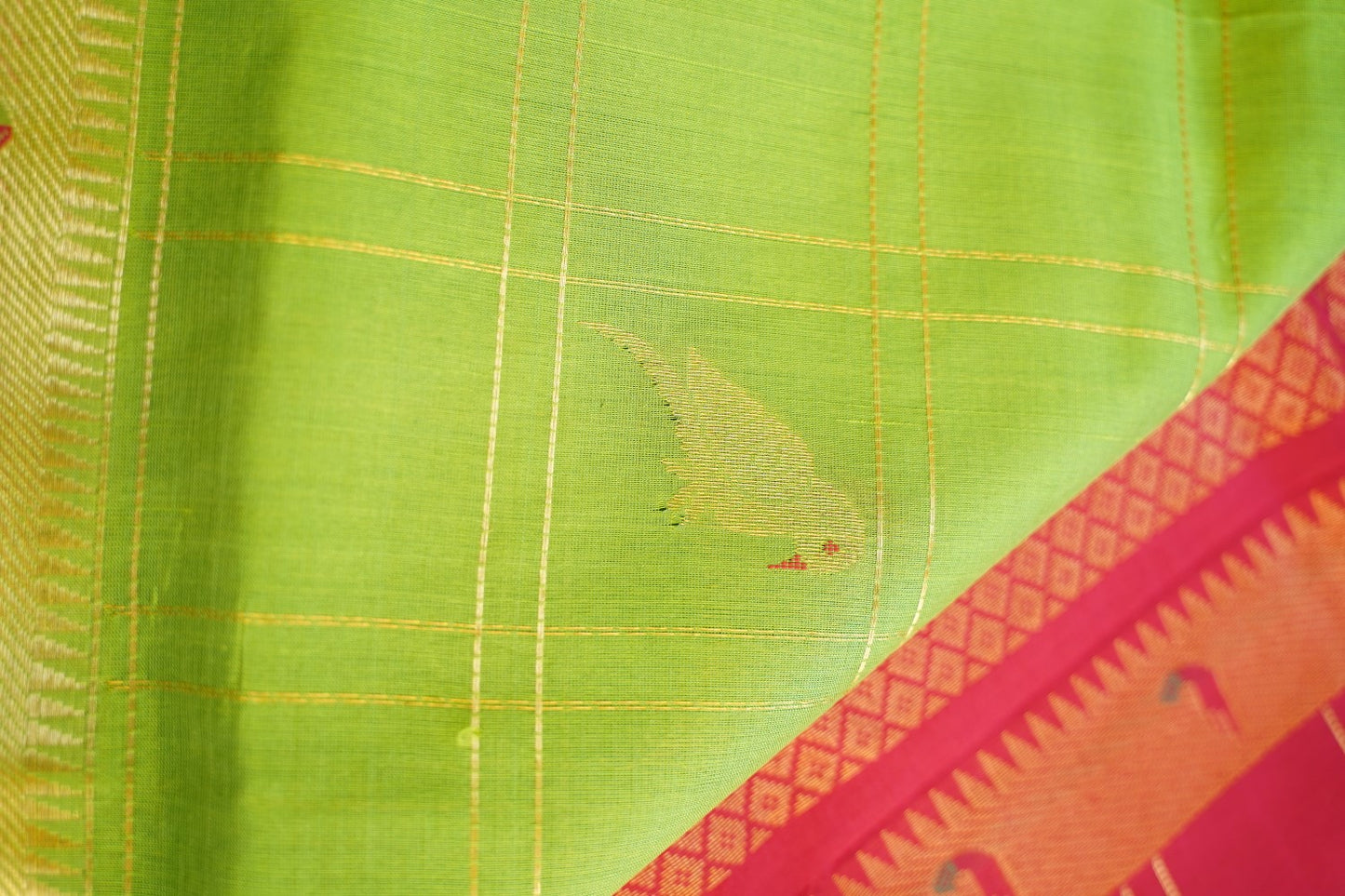 Kanchi Handloom Silk Cotton Saree PC14613