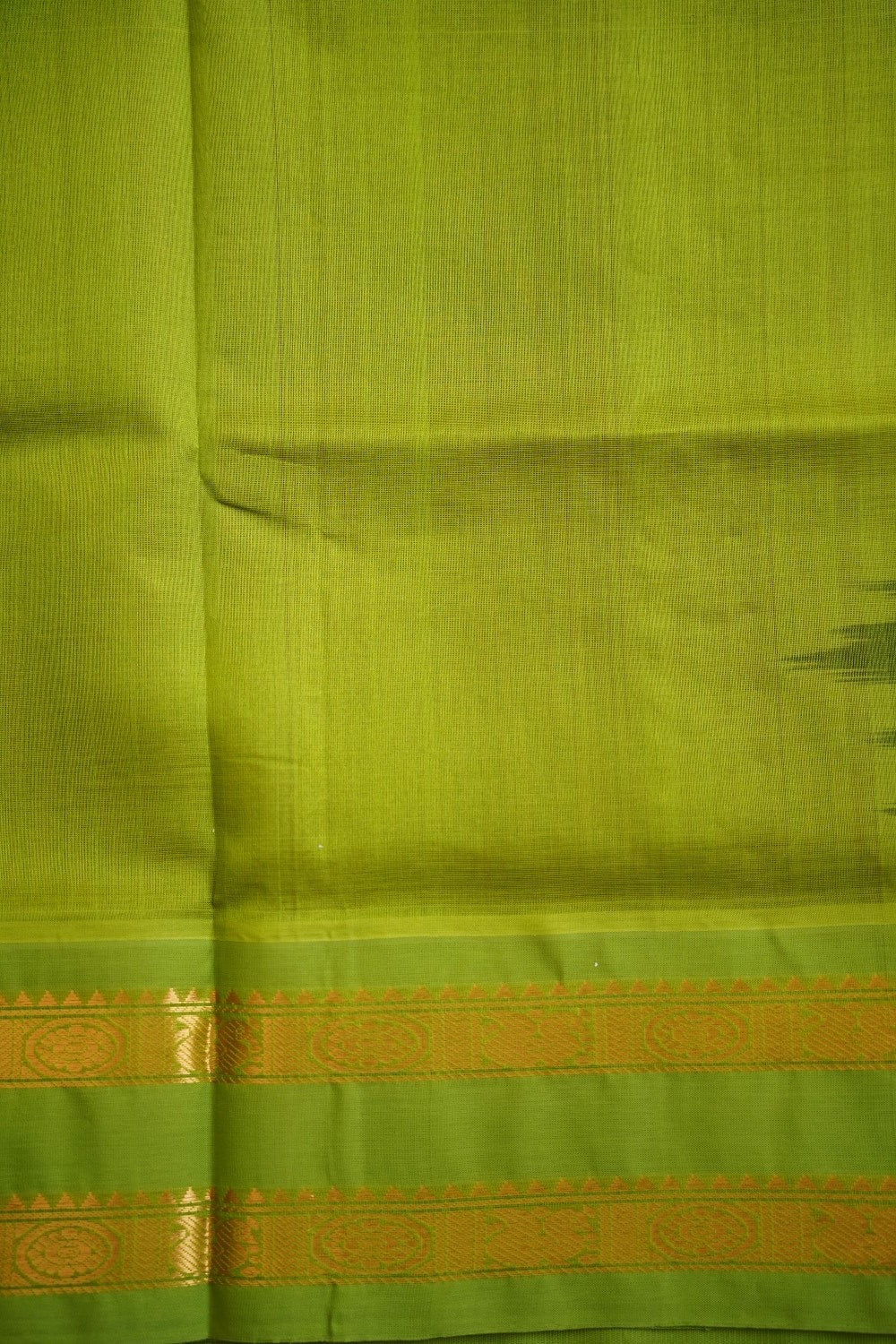 Coffee Brown Kanchi Silk Cotton Saree With Zari Border PC10984