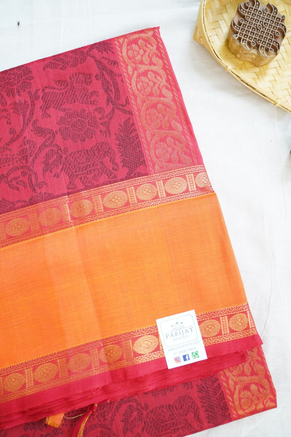Kanchi Handloom Silk Cotton Saree PC14648