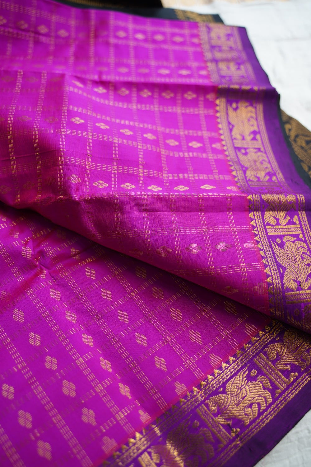 Kanchi Silk Cotton Saree PC18349