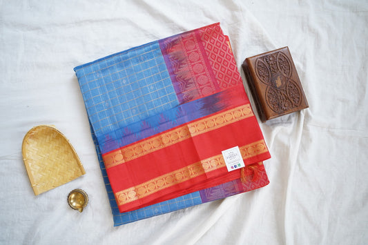 Kanchi Handloom Silk Cotton Saree-PC16274