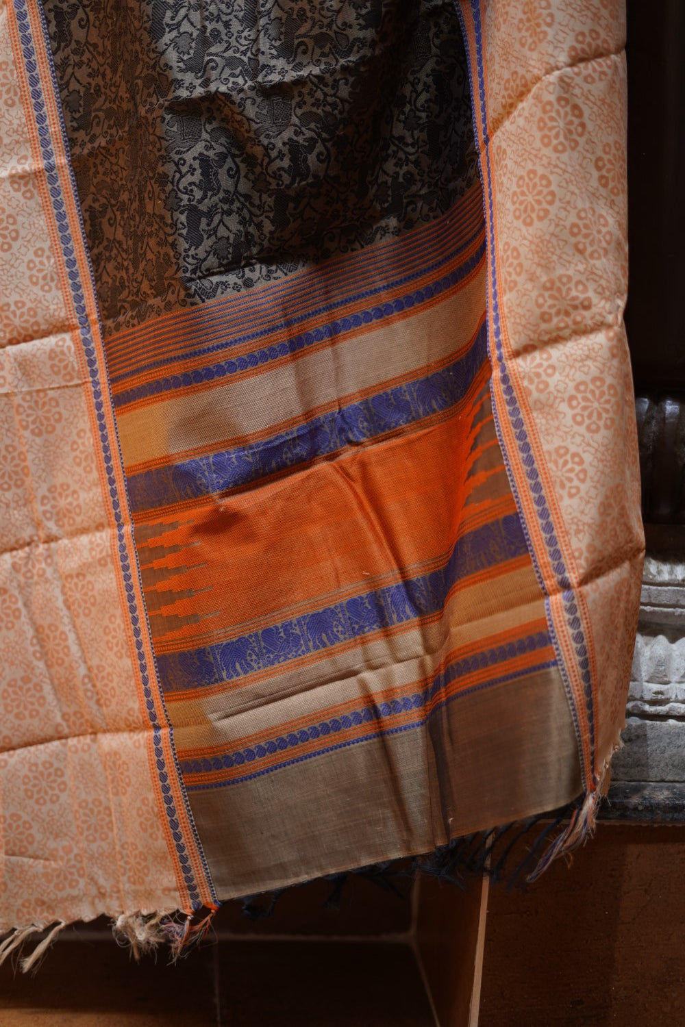 Block Printed Kanchi Silk Cotton Saree PC14702