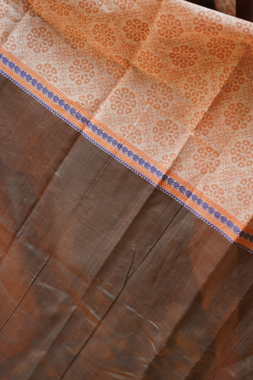 Block Printed Kanchi Silk Cotton Saree PC14702