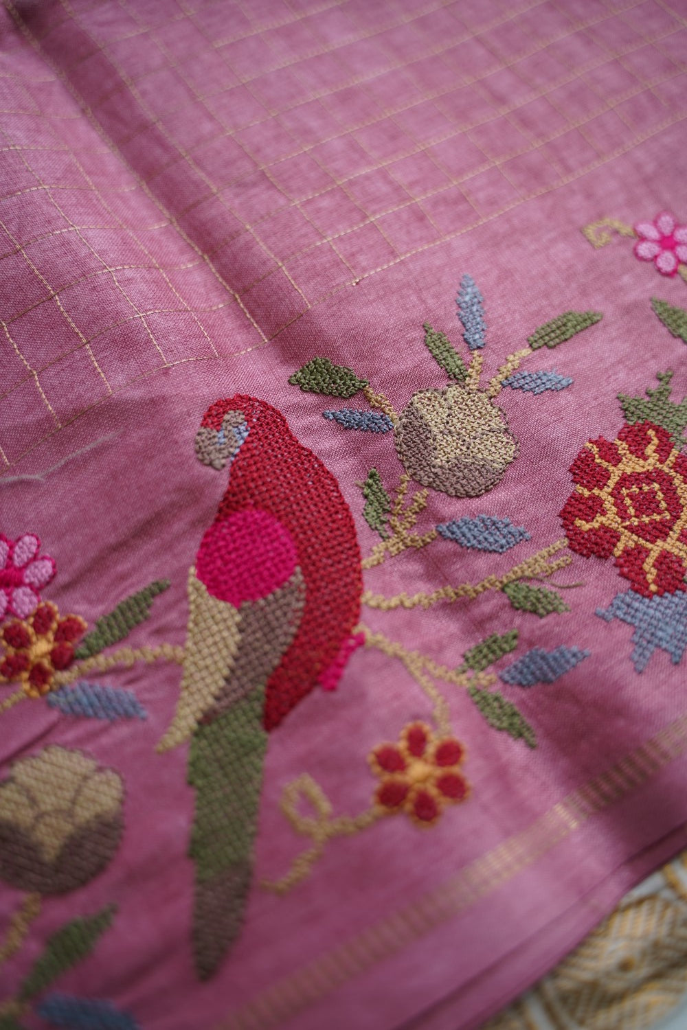 semi tussar saree PC18363