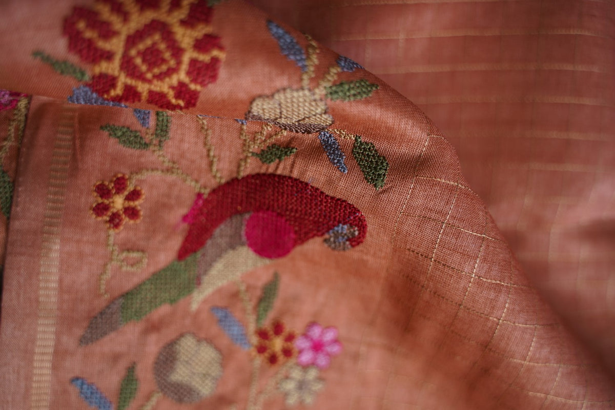 semi tussar saree PC18364