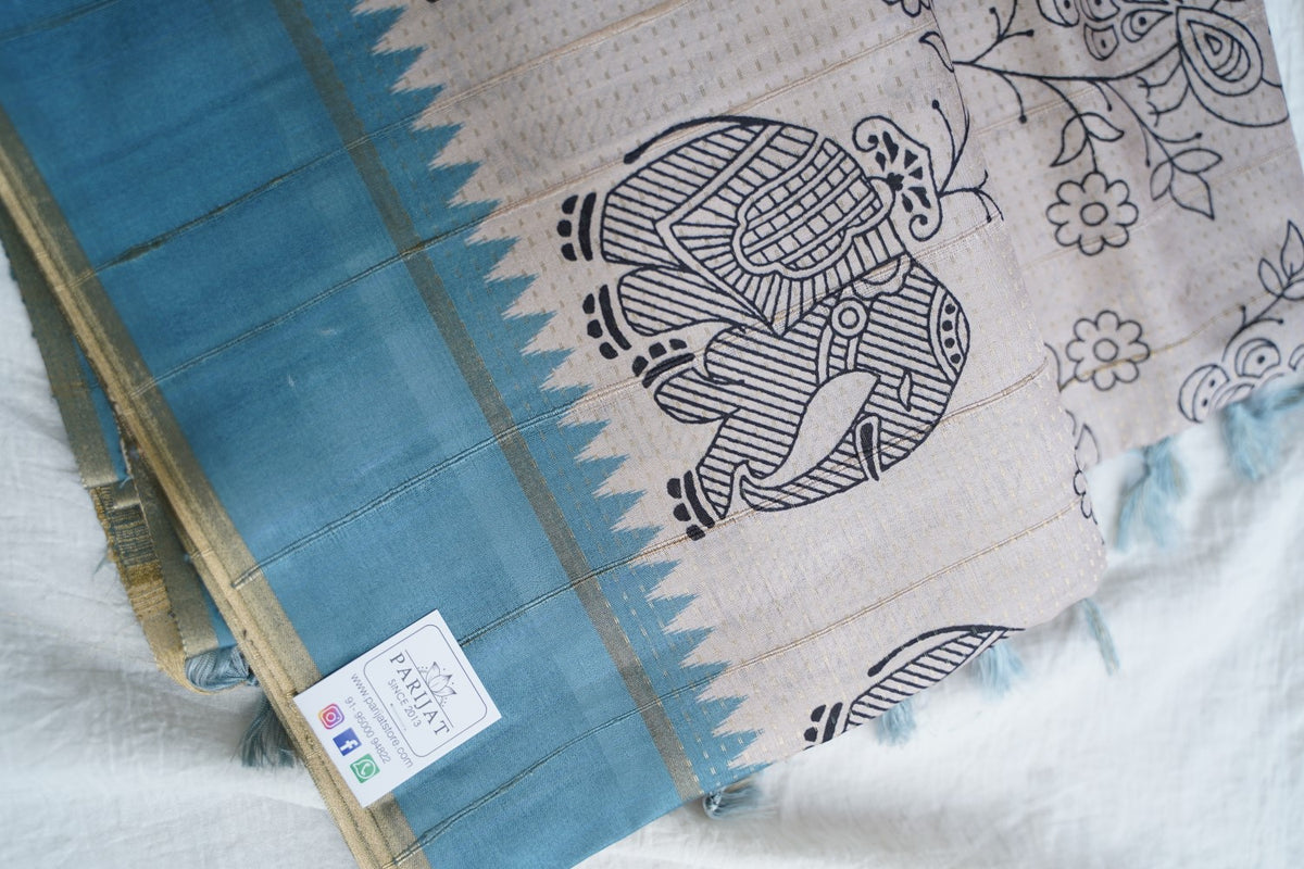 semi tussar saree PC18394