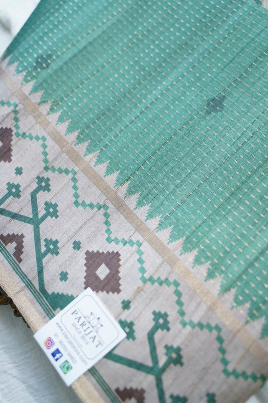 semi tussar saree PC18384