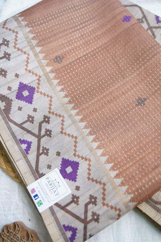 semi tussar saree PC18418