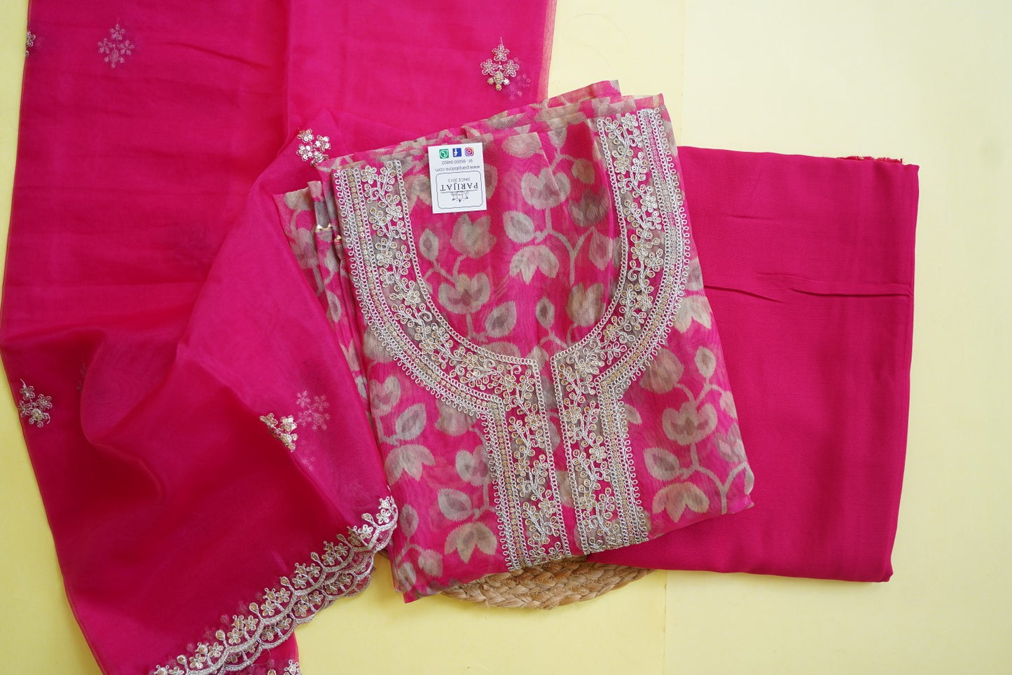 Silk Organza Salwar Material PC11615