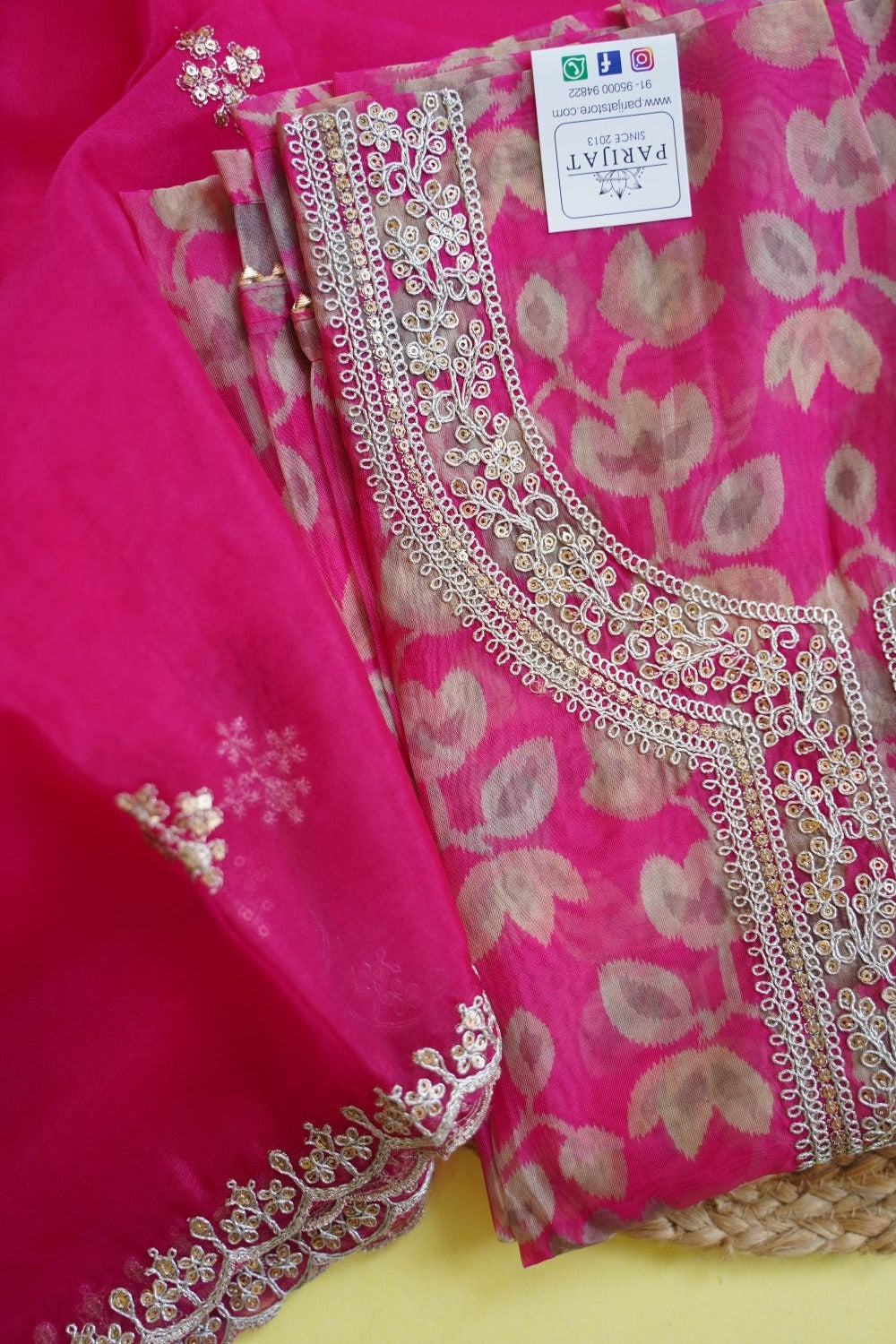 Silk Organza Salwar Material PC11615