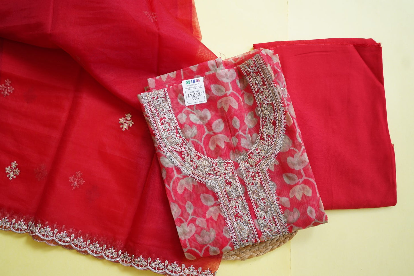 Silk Organza Salwar Material PC11615