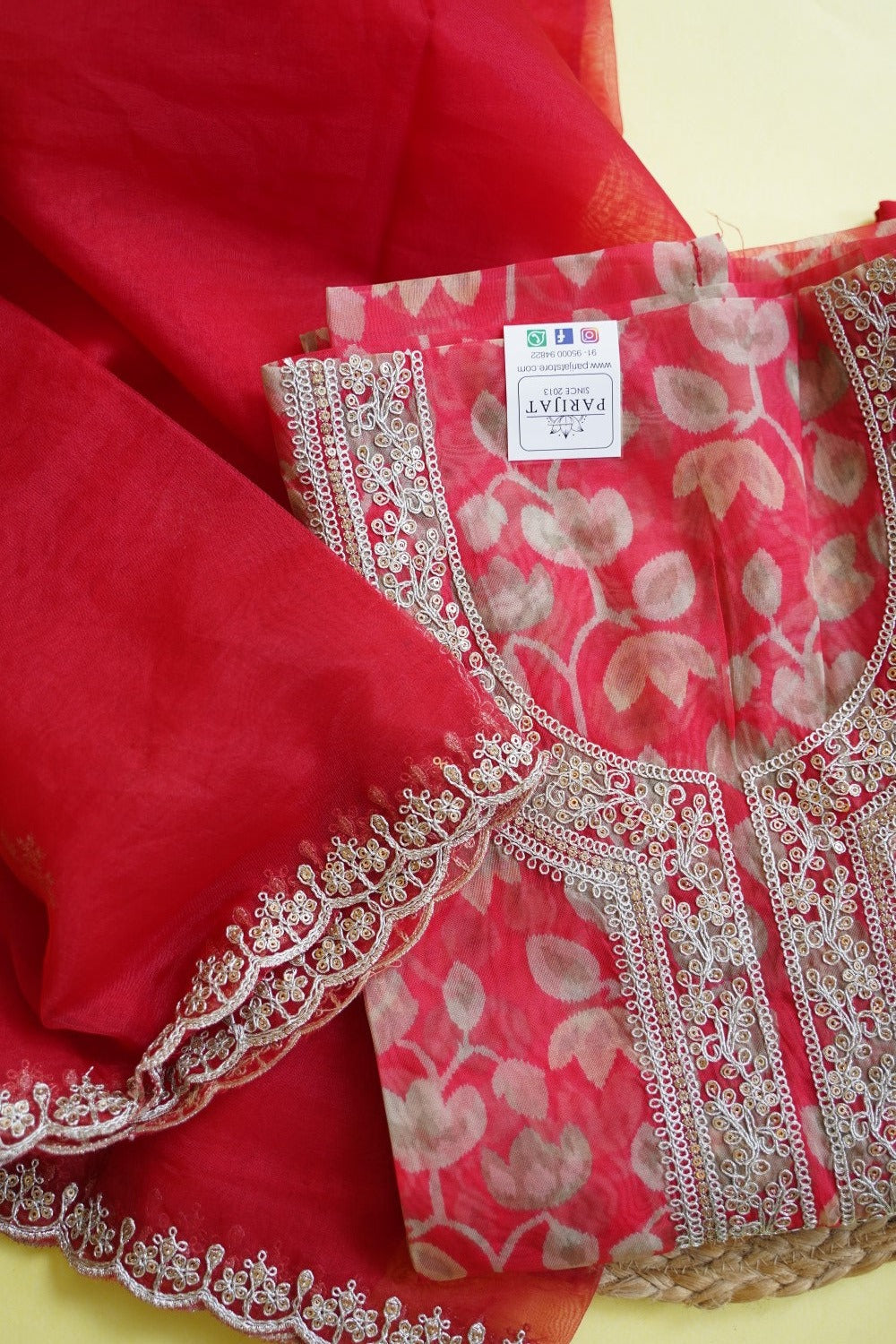 Silk Organza Salwar Material PC11615