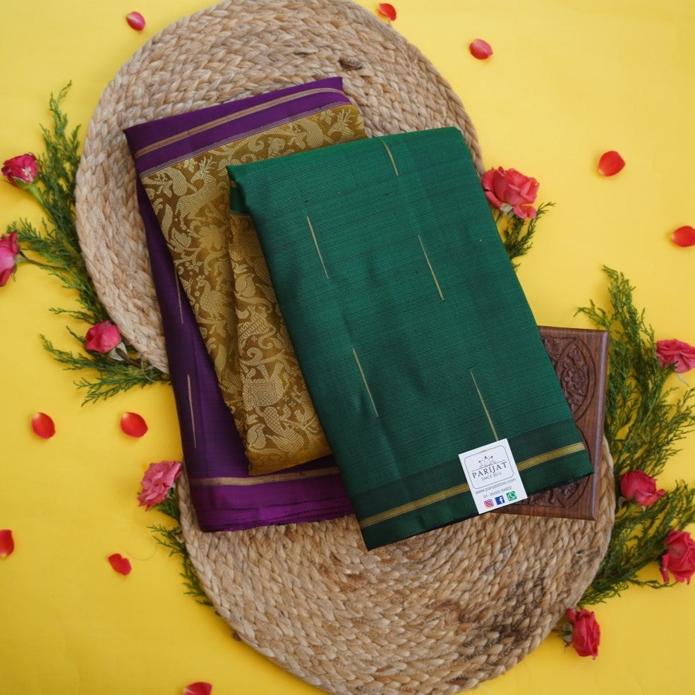 Mumpbagam Vanasingaram Pure Kanchi Silk Saree PC10189