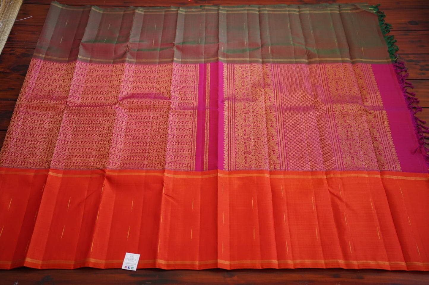 Mumpbagam Varisapet Pure Kanchi Silk Saree PC10190