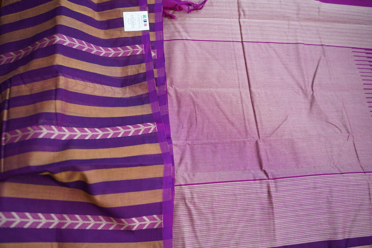 Kanchi handloom Cotton Saree PC17391