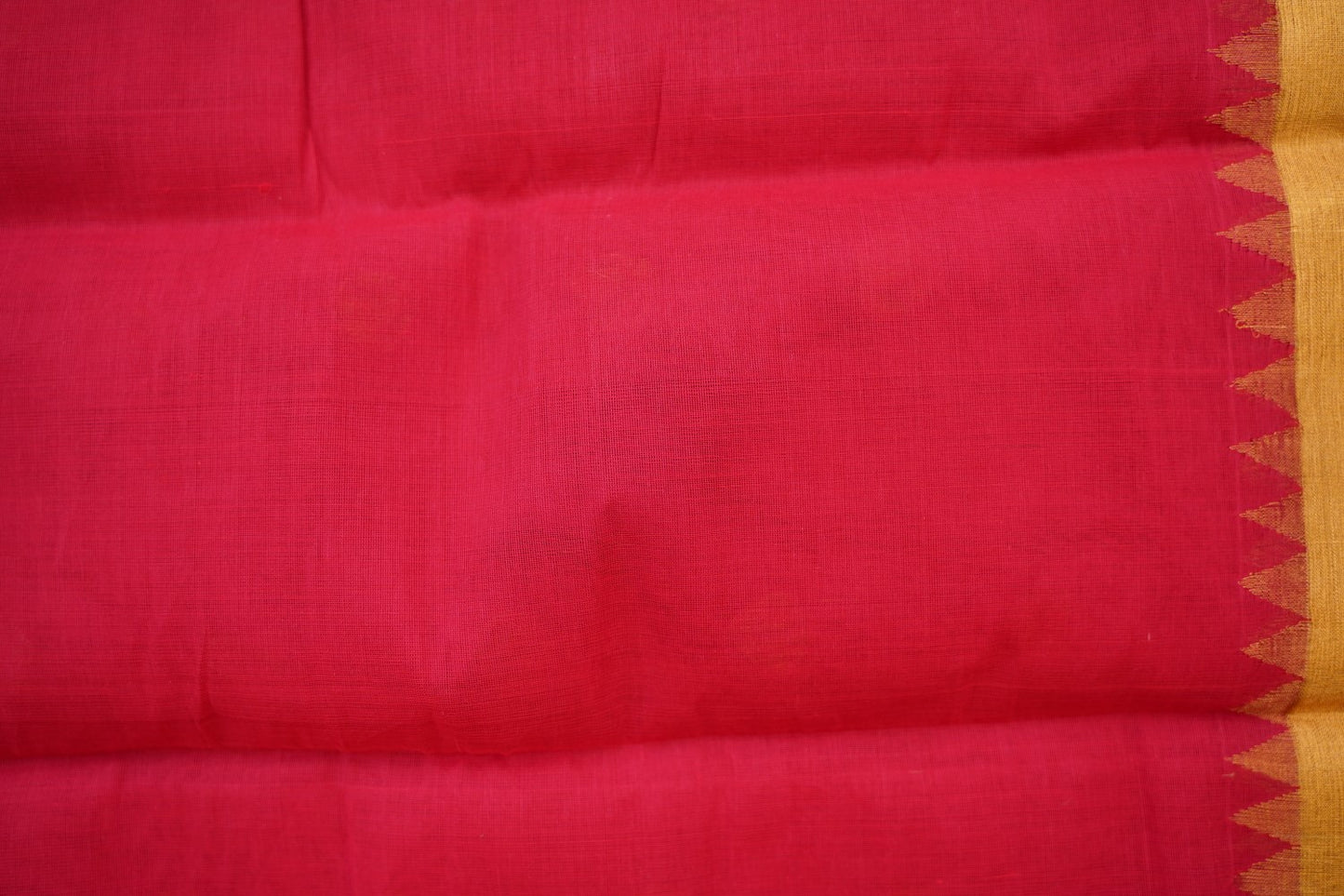 Red Jamdani Ponduru handloom Cotton Saree PC11591