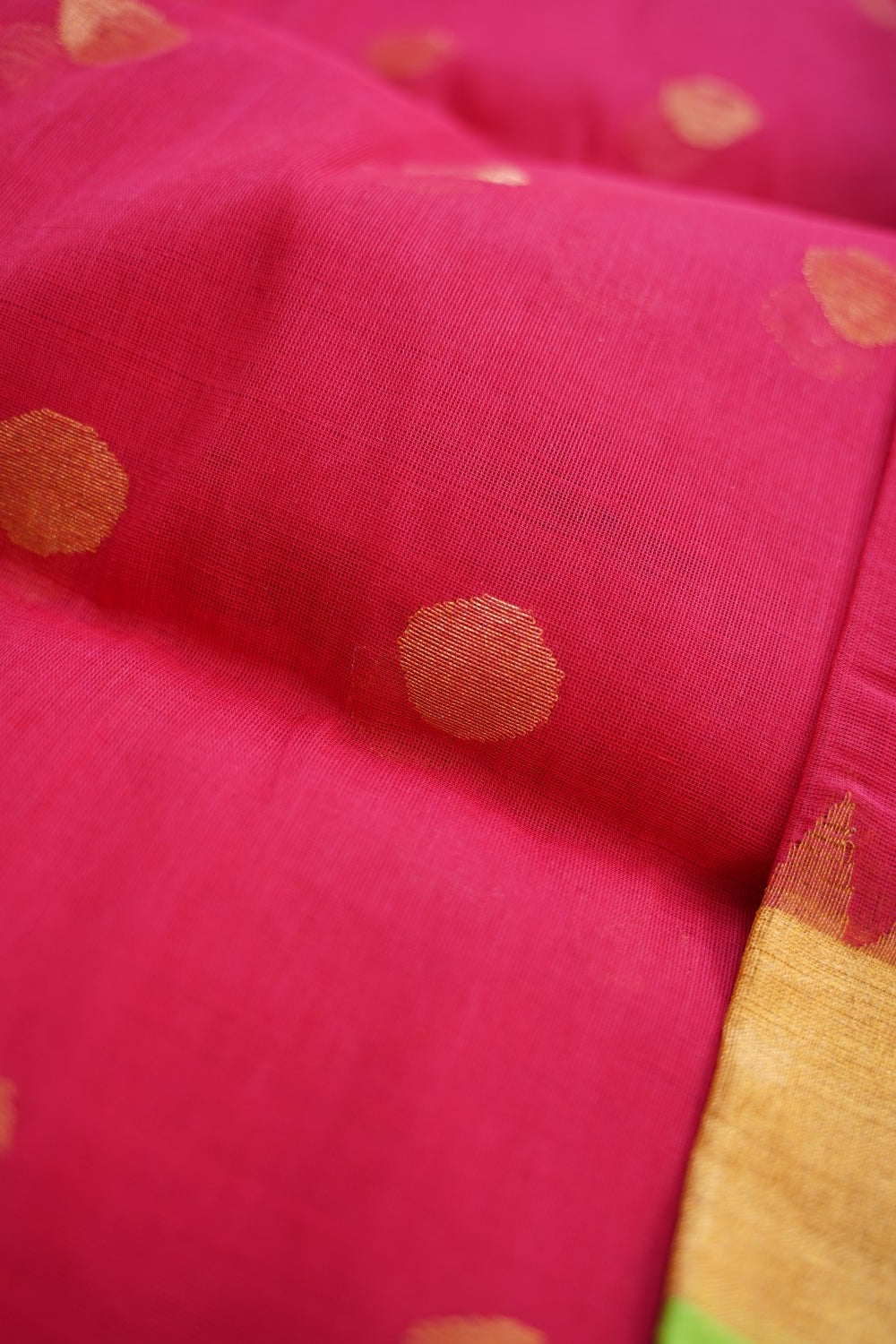 Red Jamdani Ponduru handloom Cotton Saree PC11591